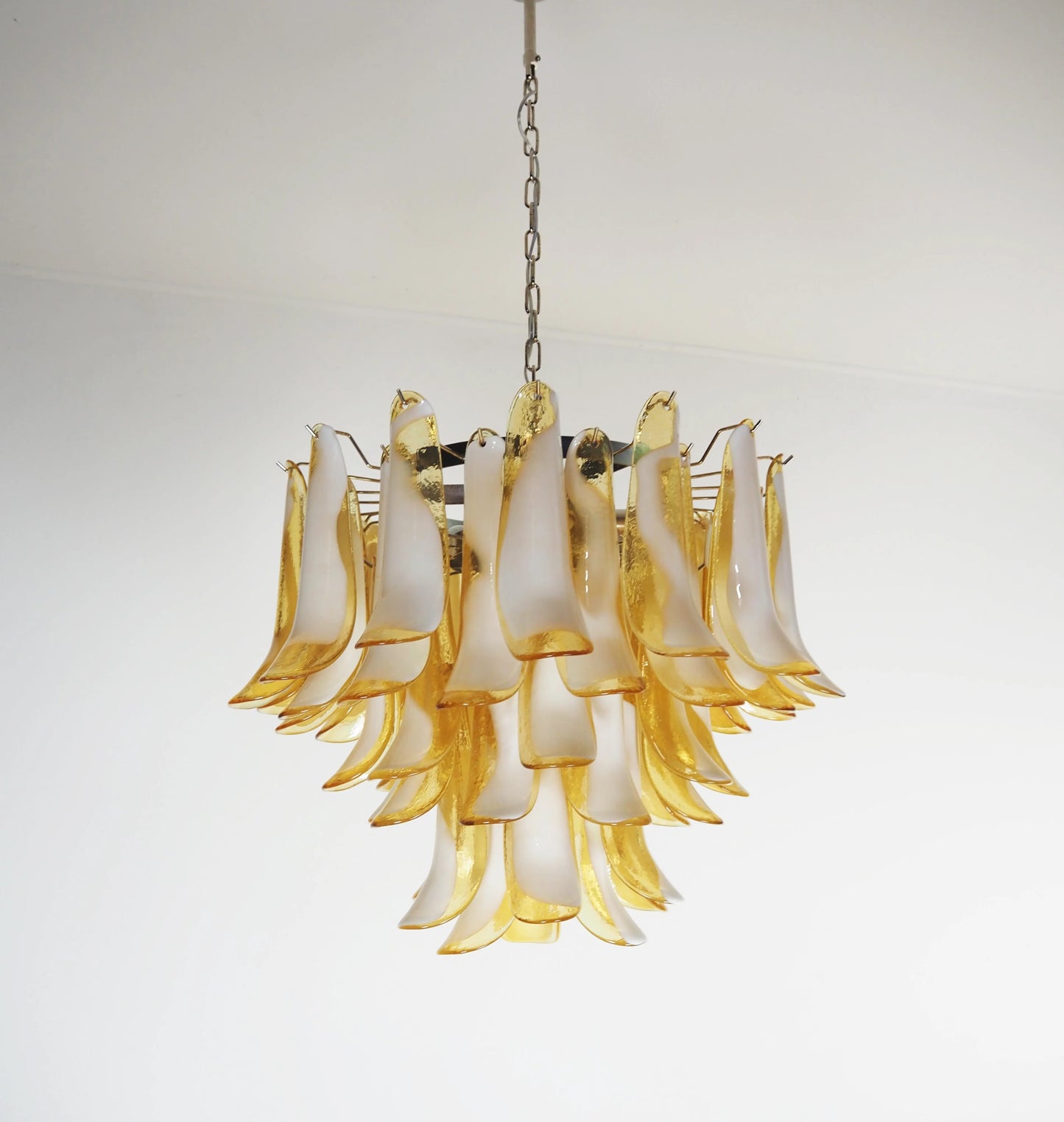 Vintage Caramels Glass Murano Petals Chandelier - Nuvé