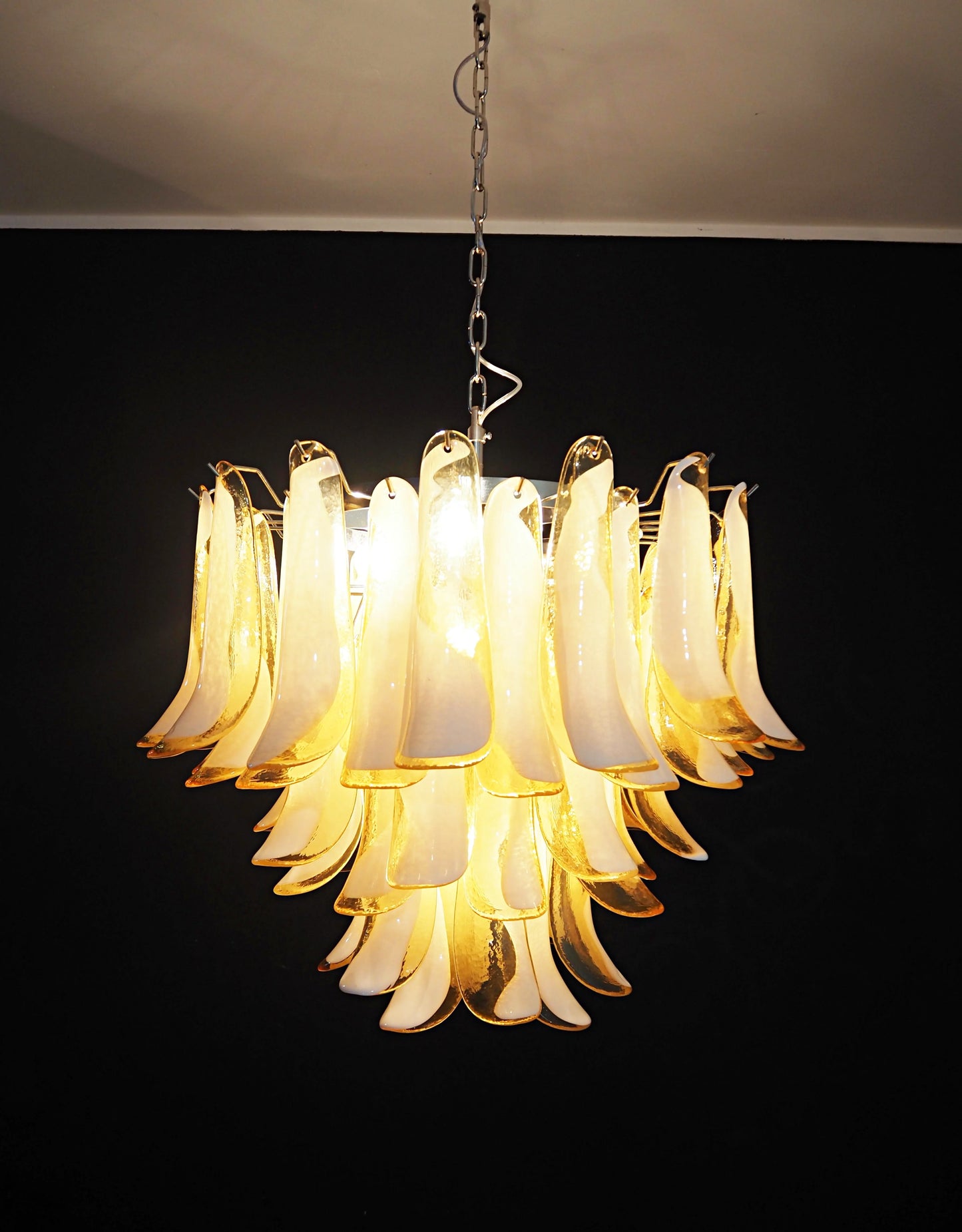 Vintage Caramels Glass Murano Petals Chandelier - Nuvé