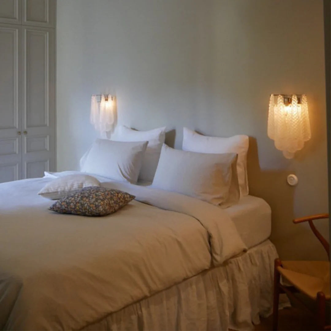 Murano Petals White Wall Light - Nuvé