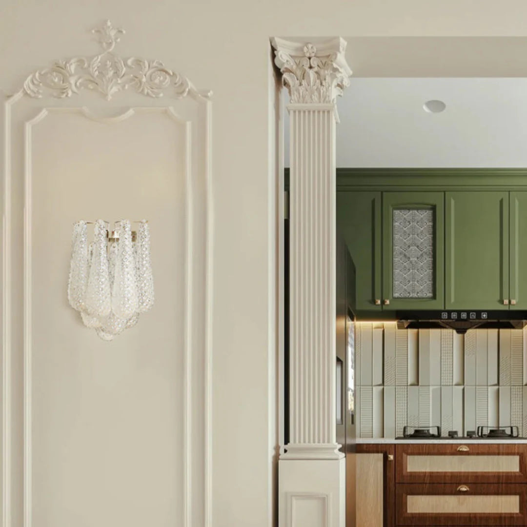 Murano Petals White Wall Light - Nuvé