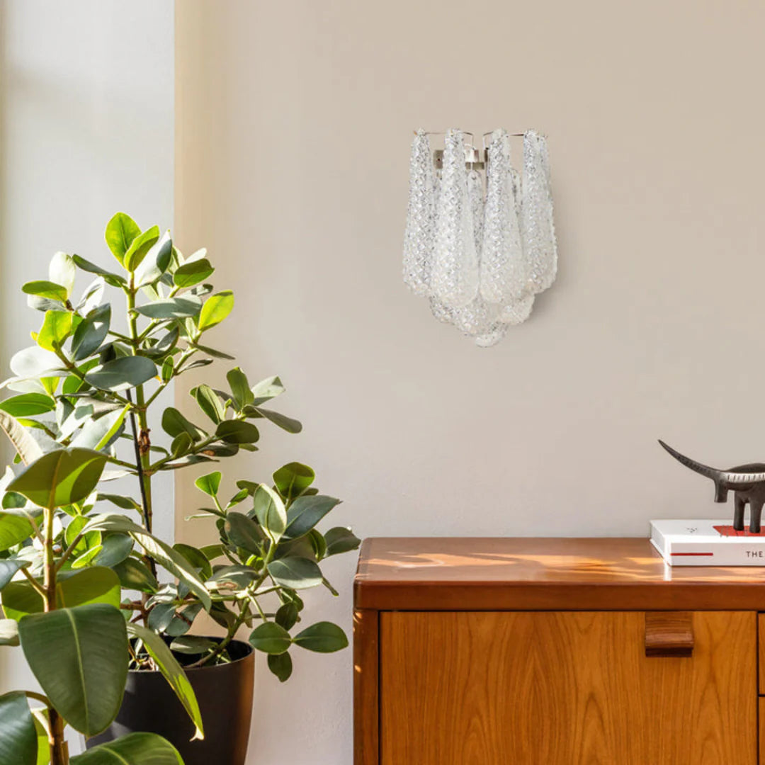 Murano Petals White Wall Light - Nuvé