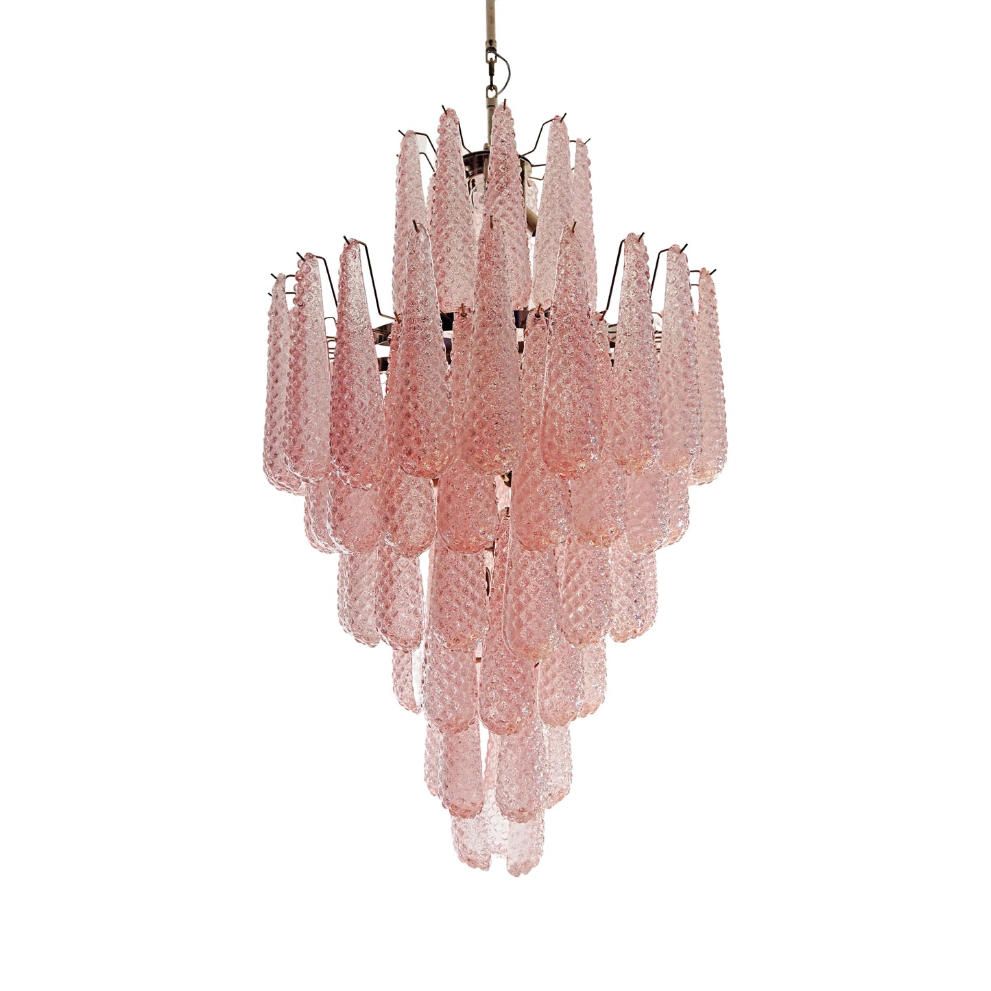 Murano Pink Petals Glass Chandelier - Nuvé
