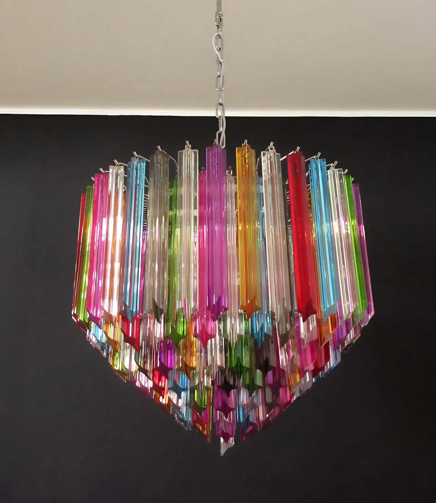 Murano Prisms Multicolored Chandelier - Nuvé