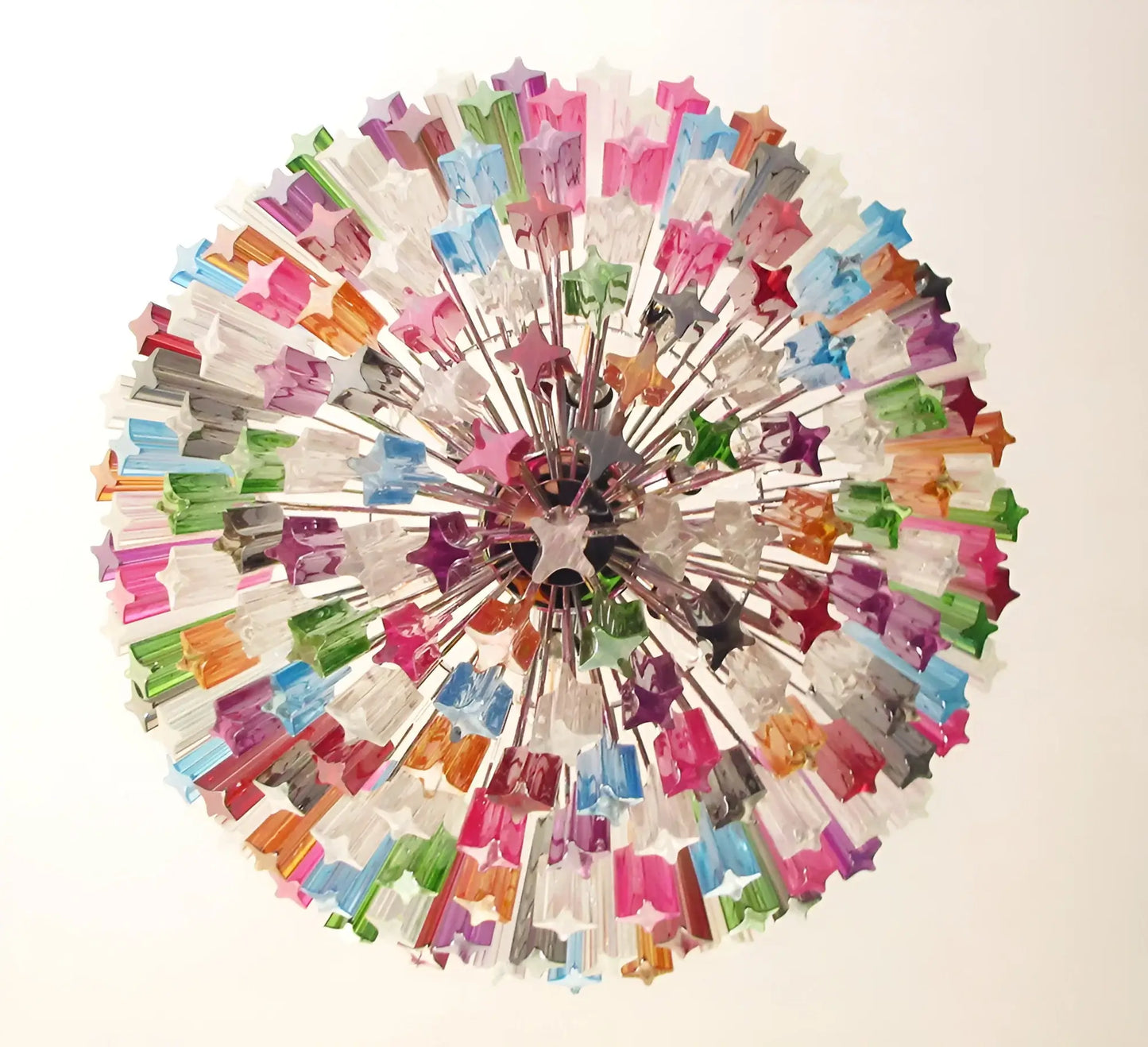 Murano Prisms Multicolored Chandelier - Nuvé