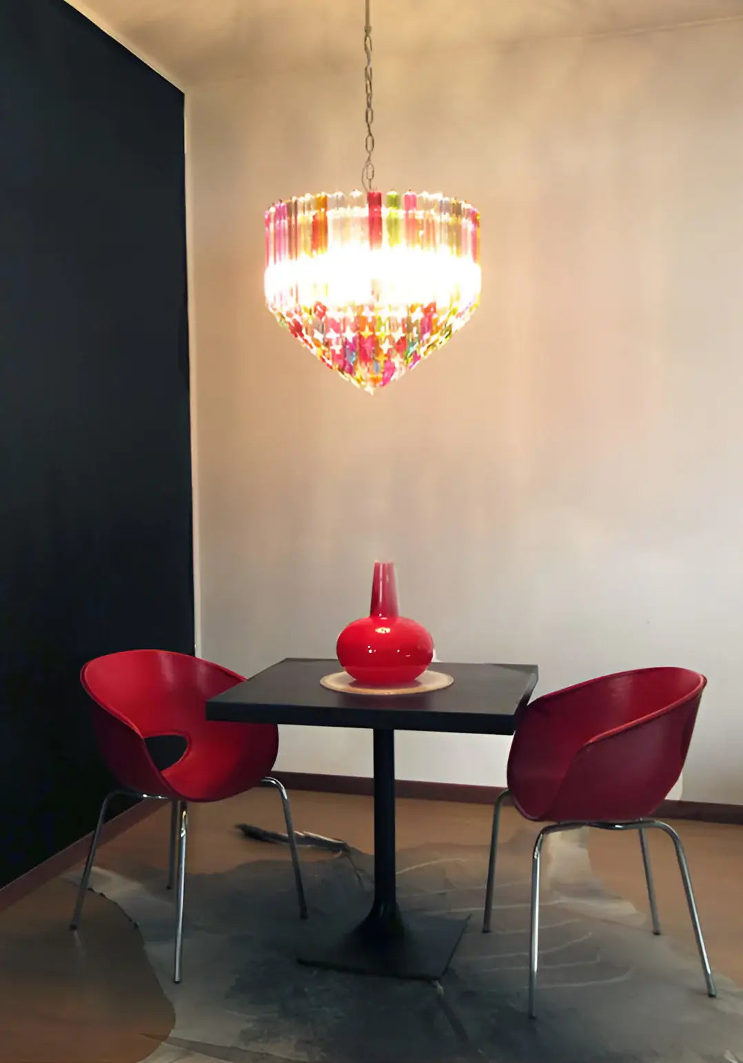 Murano Prisms Multicolored Chandelier - Nuvé