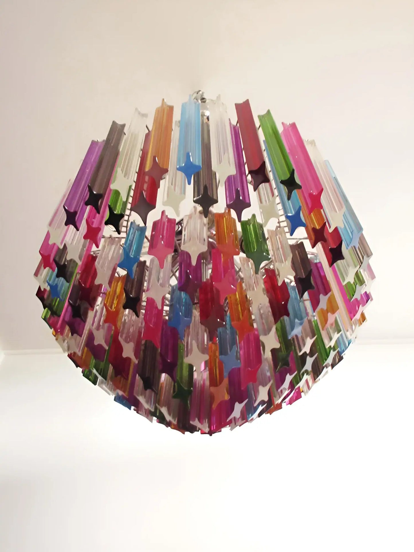 Murano Prisms Multicolored Chandelier - Nuvé