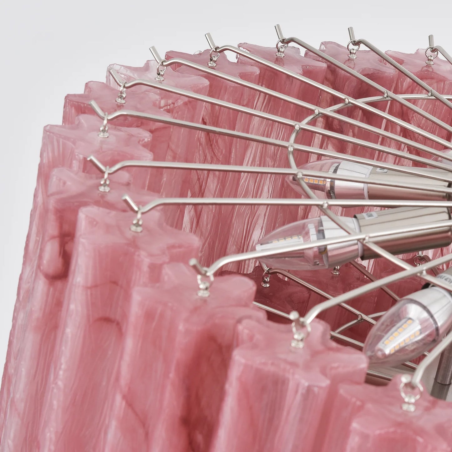 Murano Red Glass Tubes Chandelier - Nuvé
