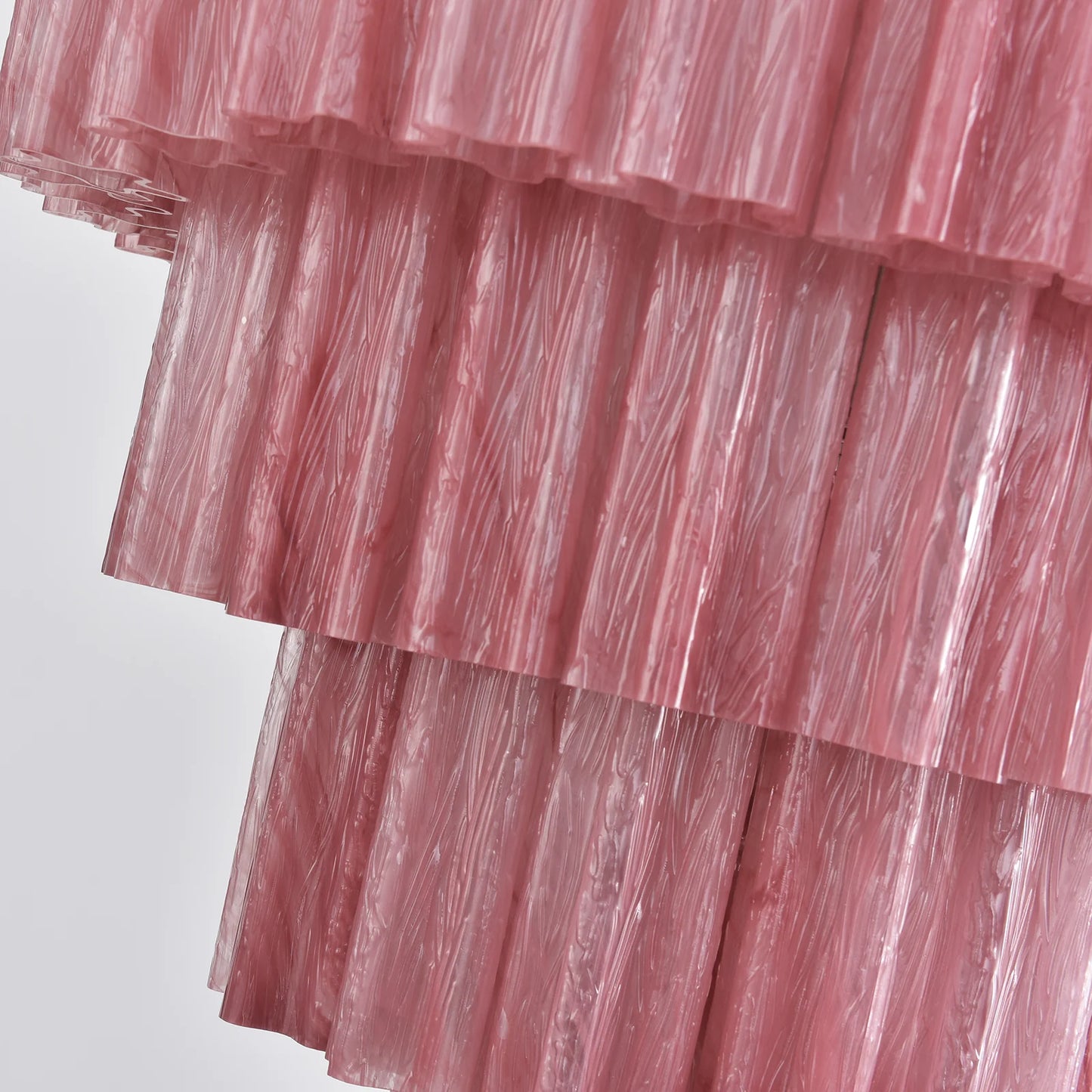 Murano Red Glass Tubes Chandelier - Nuvé