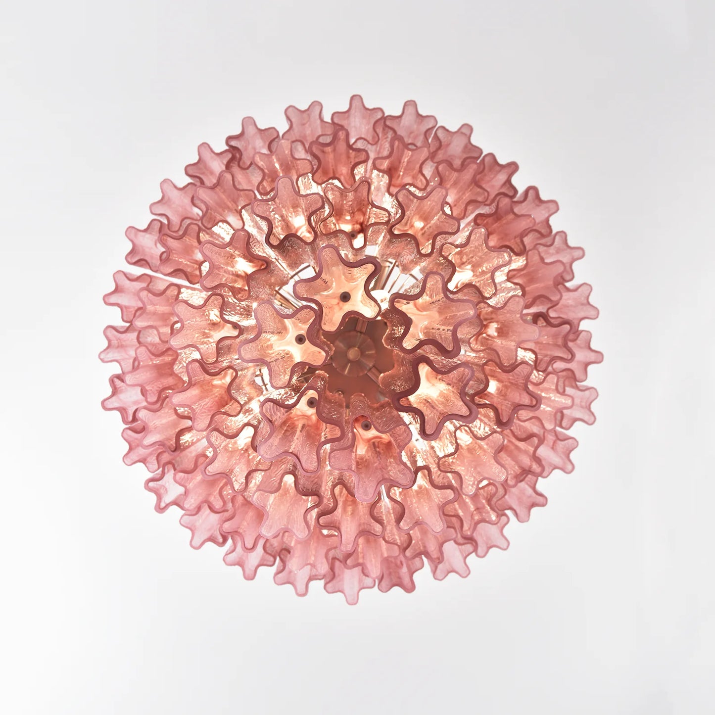 Murano Red Glass Tubes Chandelier - Nuvé