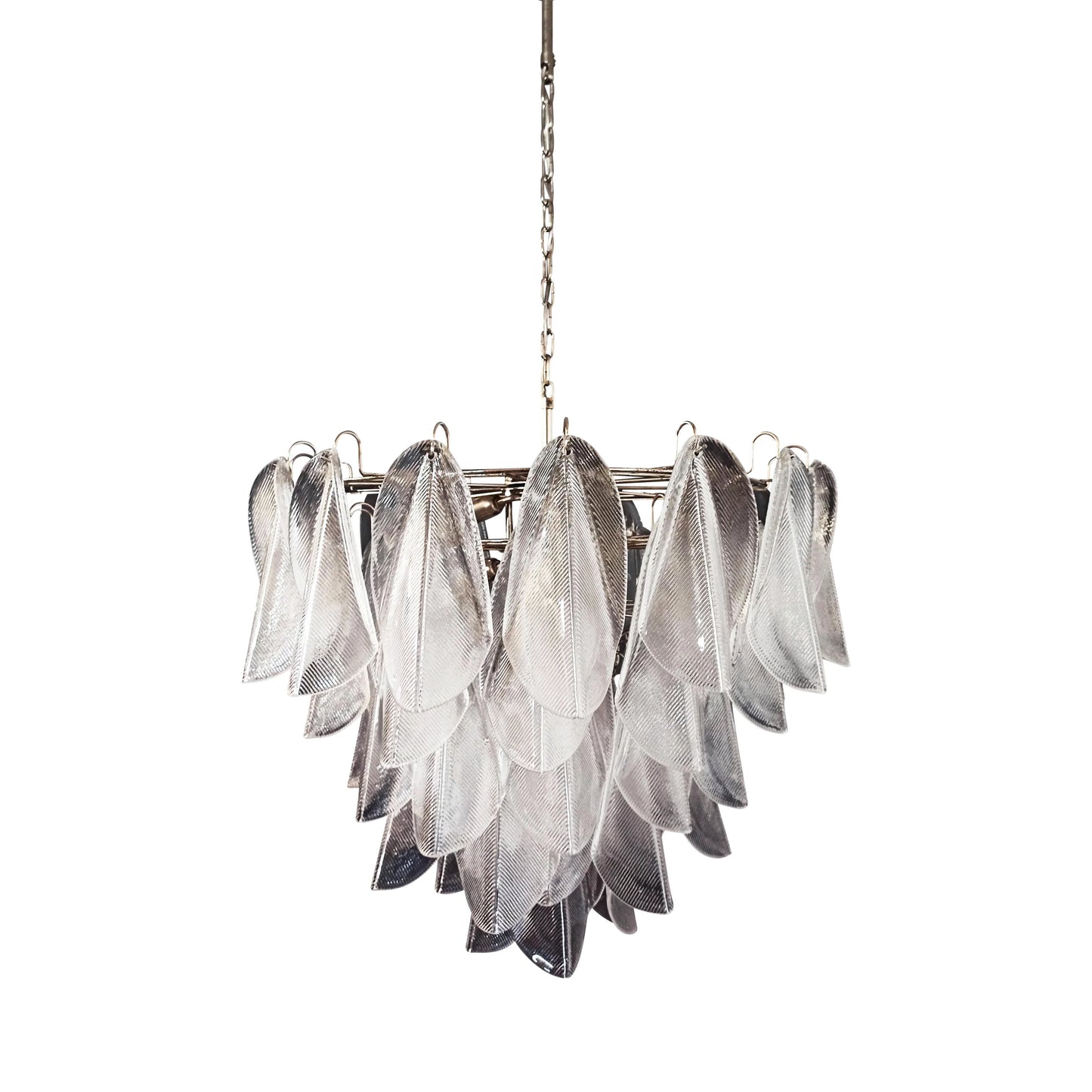 Murano Glass Leaves Transparent Chandelier - Nuvé