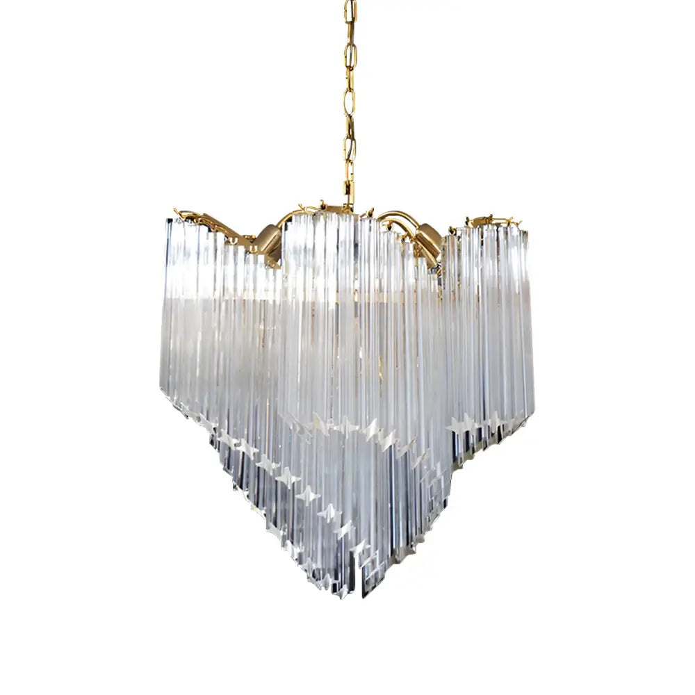 Murano Shaded Trasparent Prism Chandelier - Nuvé