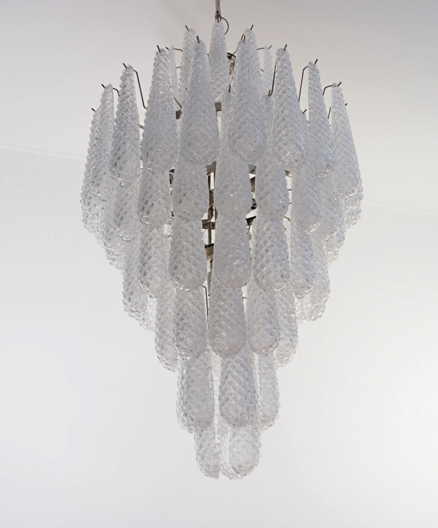 Murano Transparent Petals Glass Chandelier - Nuvé