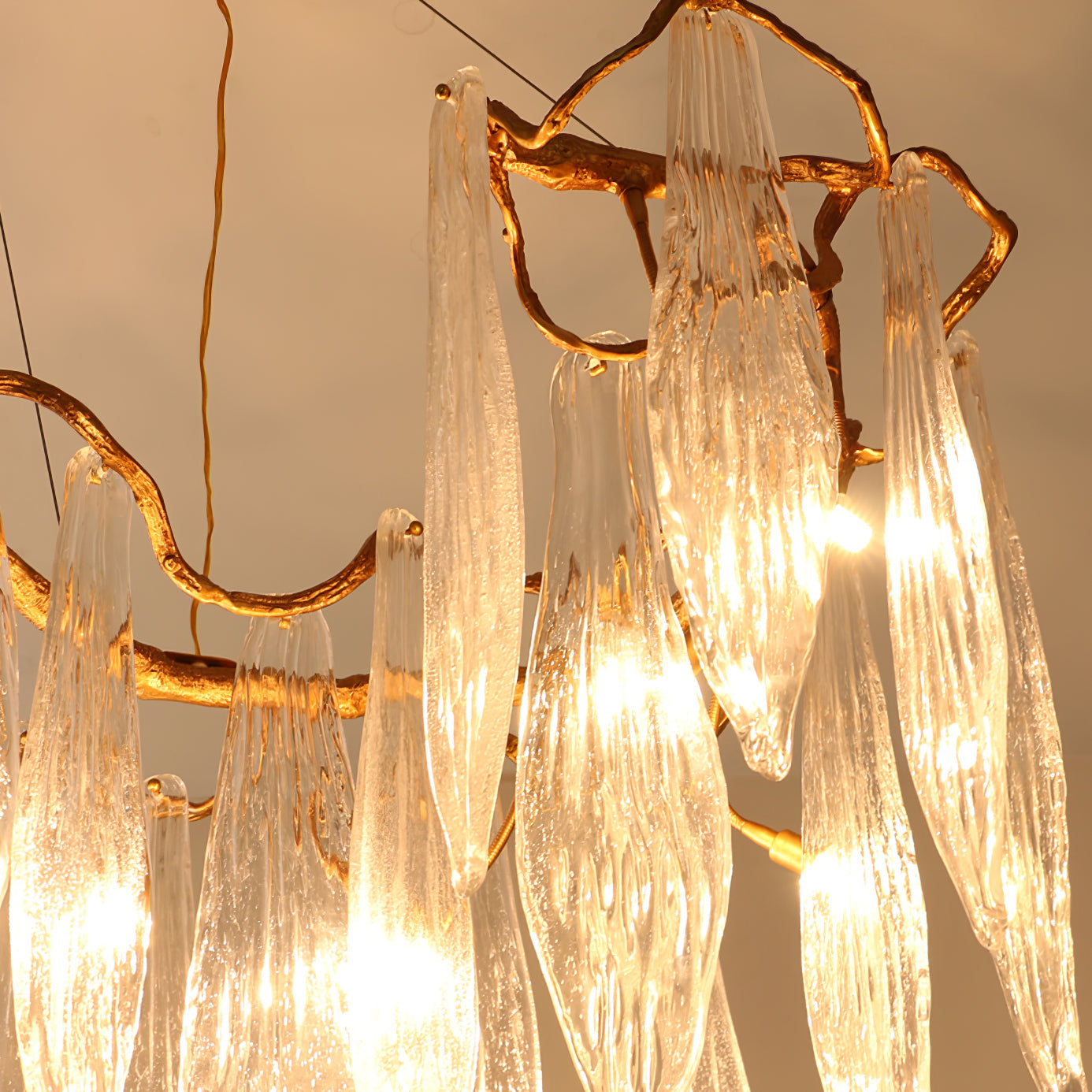 Niagara Brass Crystal Chandelier - Nuvé