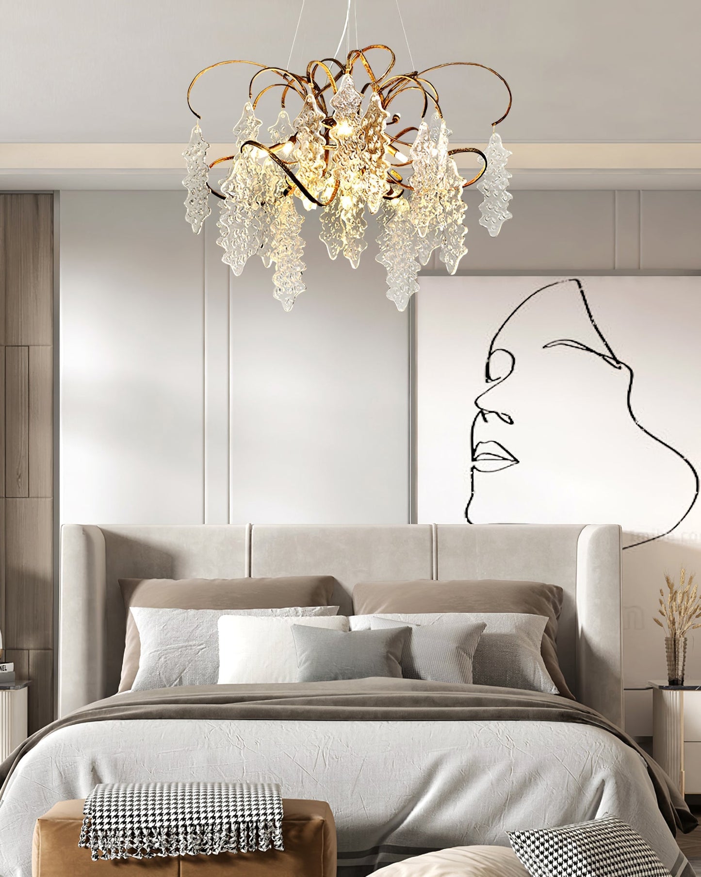 Luxury Niagara Round Glass Chandelier - Nuvé