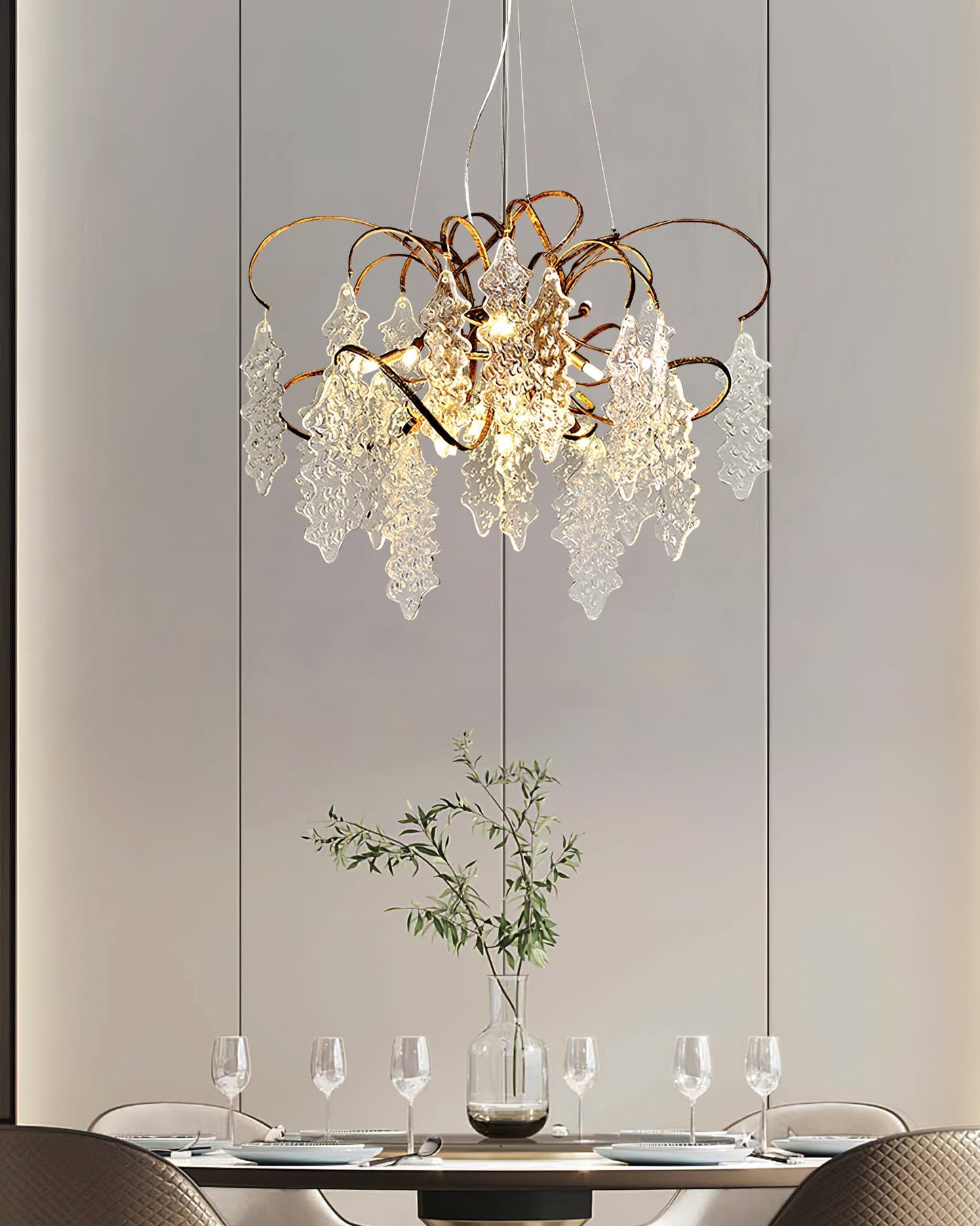 Luxury Niagara Round Glass Chandelier - Nuvé