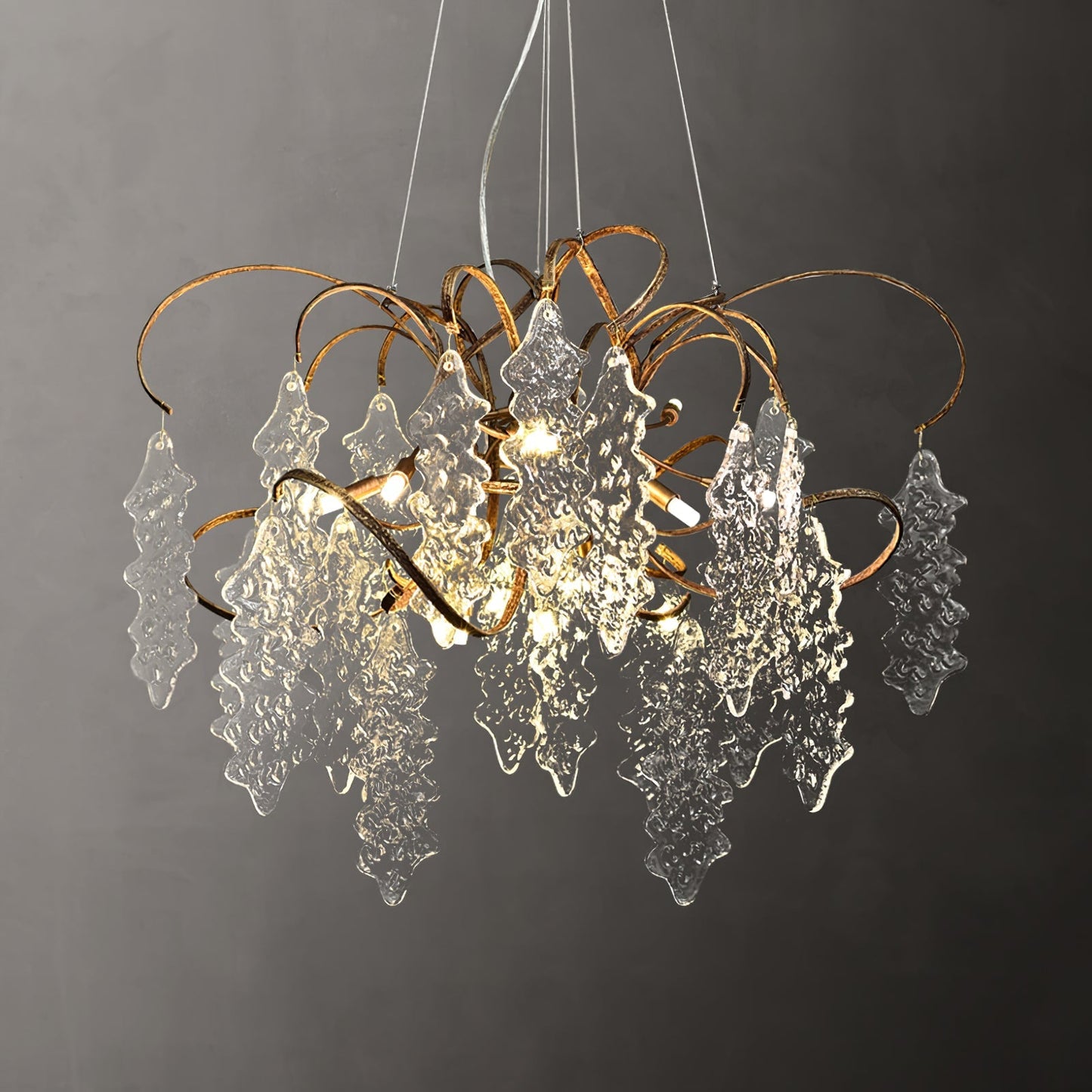 Luxury Niagara Round Glass Chandelier - Nuvé