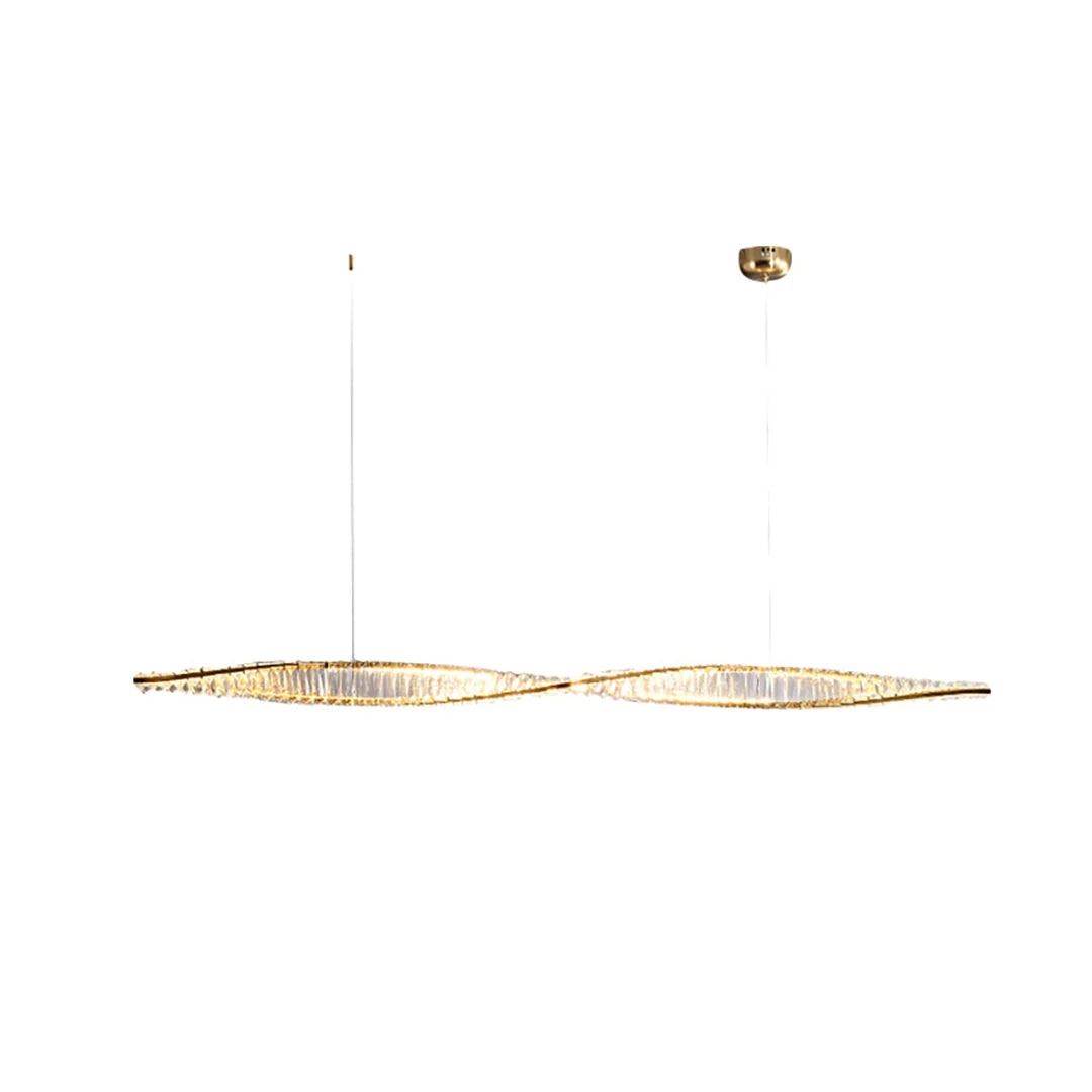 Linear Luxury Spiral Crystal Chandelier - Nuvé