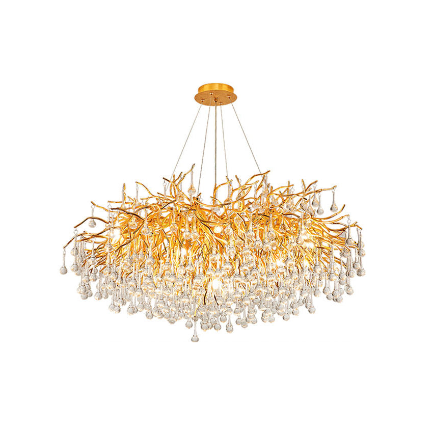 Ooze Drop-Shaped Crystal Chandelier - Nuvé