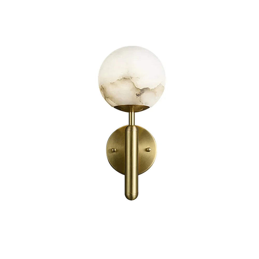 Luxury Alabaster Orbis Wall Lamp - Nuvé