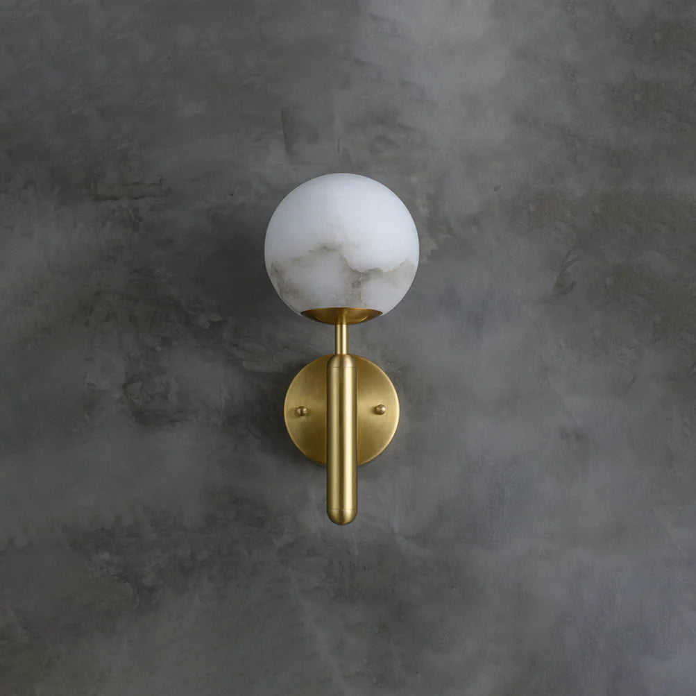 Luxury Alabaster Orbis Wall Lamp - Nuvé