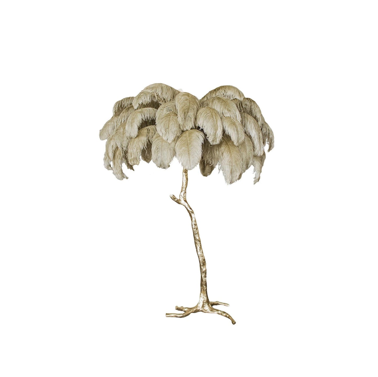 Ostrich Feather Floor Lamp - Nuvé