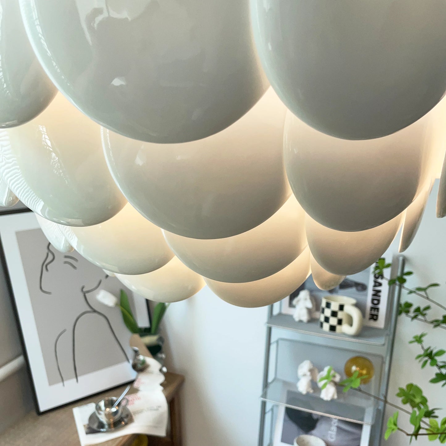 Pembridge White Ceramic Chandelier - Nuvé