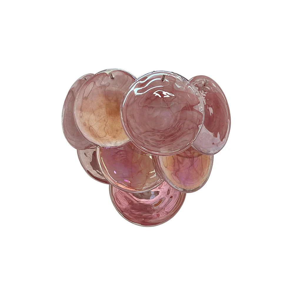 Pink Vintage Murano Glass Wall Lamp - Nuvé