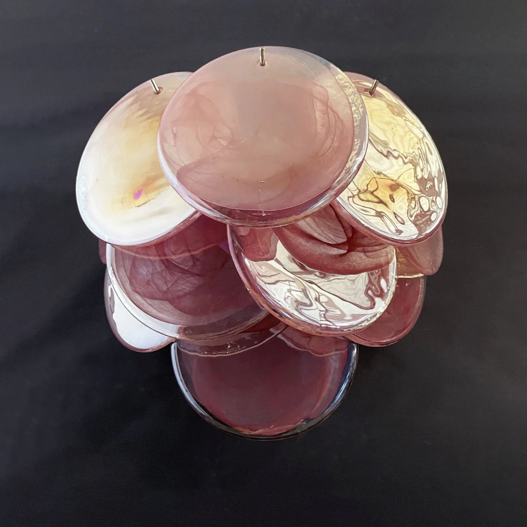 Pink Vintage Murano Glass Wall Lamp - Nuvé
