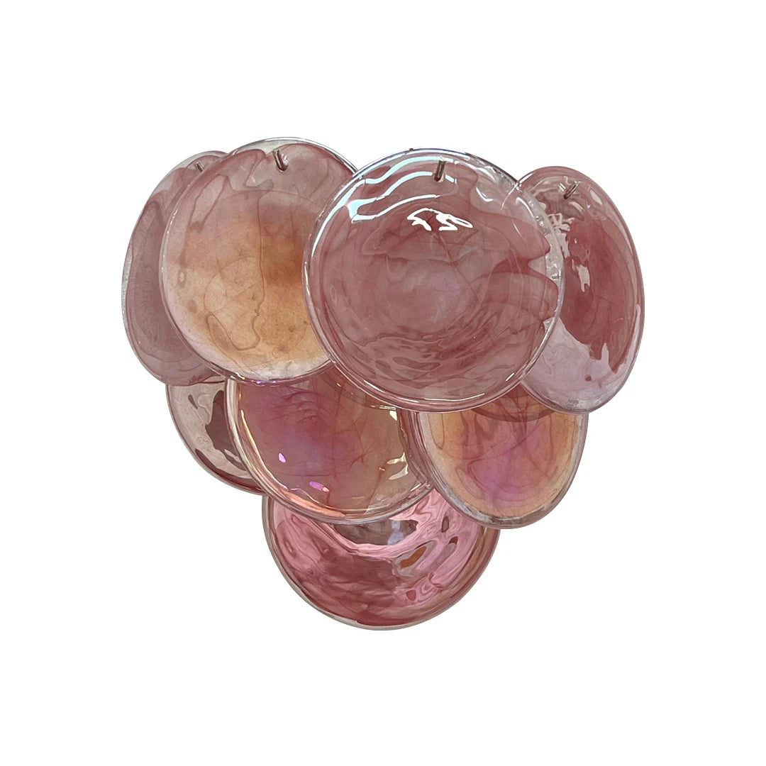 Pink Vintage Murano Glass Wall Lamp - Nuvé