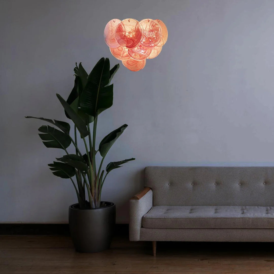 Pink Vintage Murano Glass Wall Lamp - Nuvé