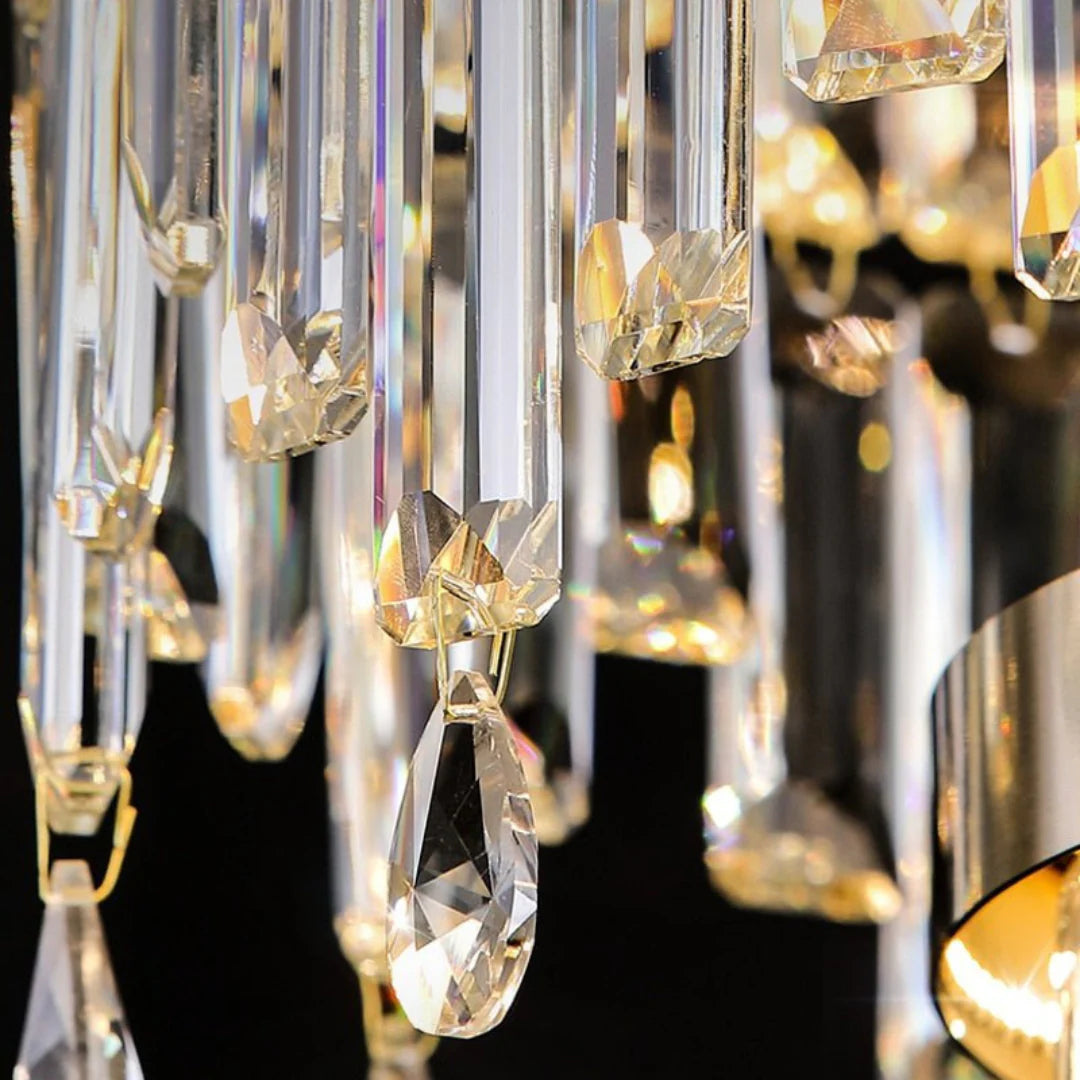 Prazzo Ring Staircase Crystal Chandelier - Nuvé