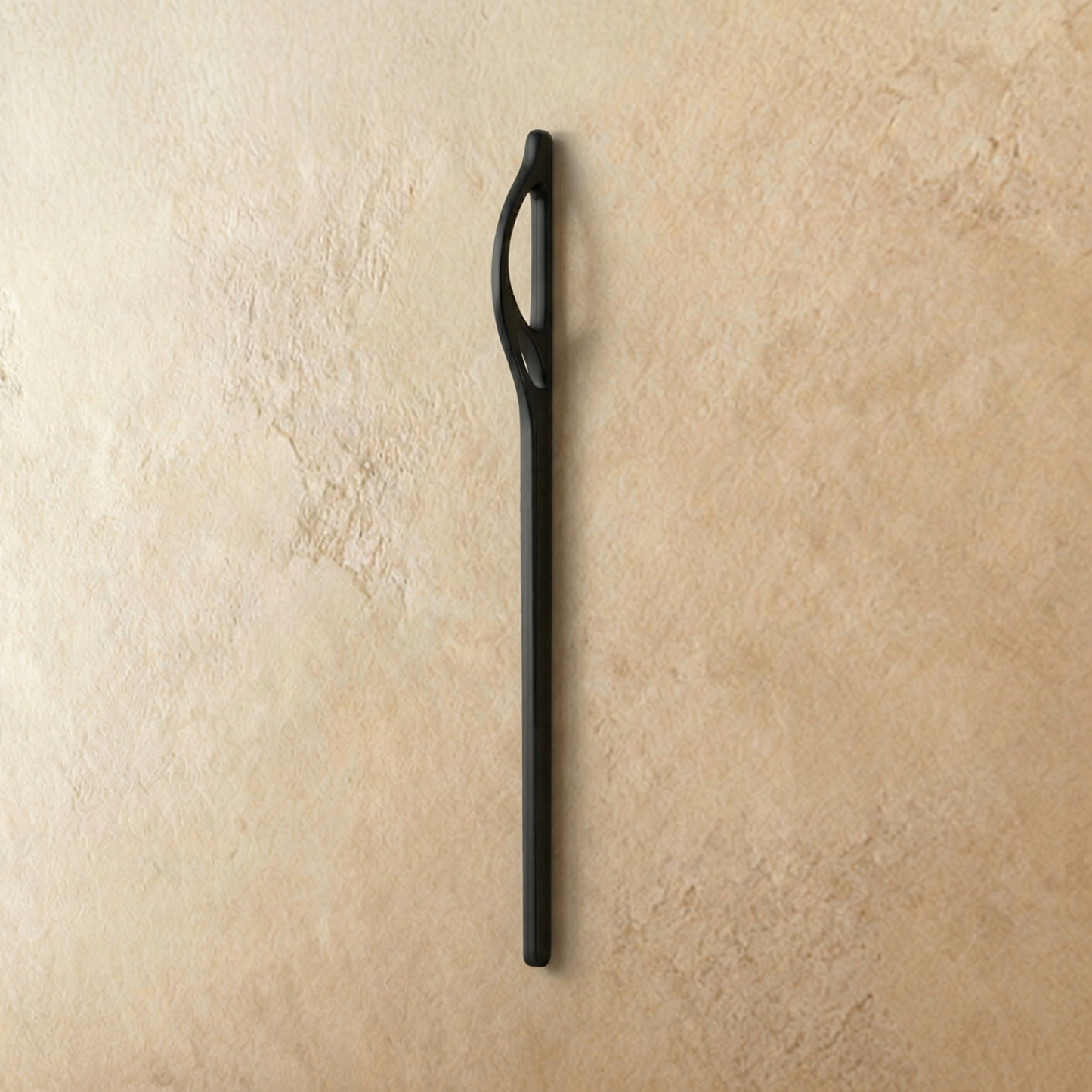 Black Hazis Pull Bar by Residence Supply, 12.8cm cabinet hardware handle on plain background, ideal for home and garden furniture.