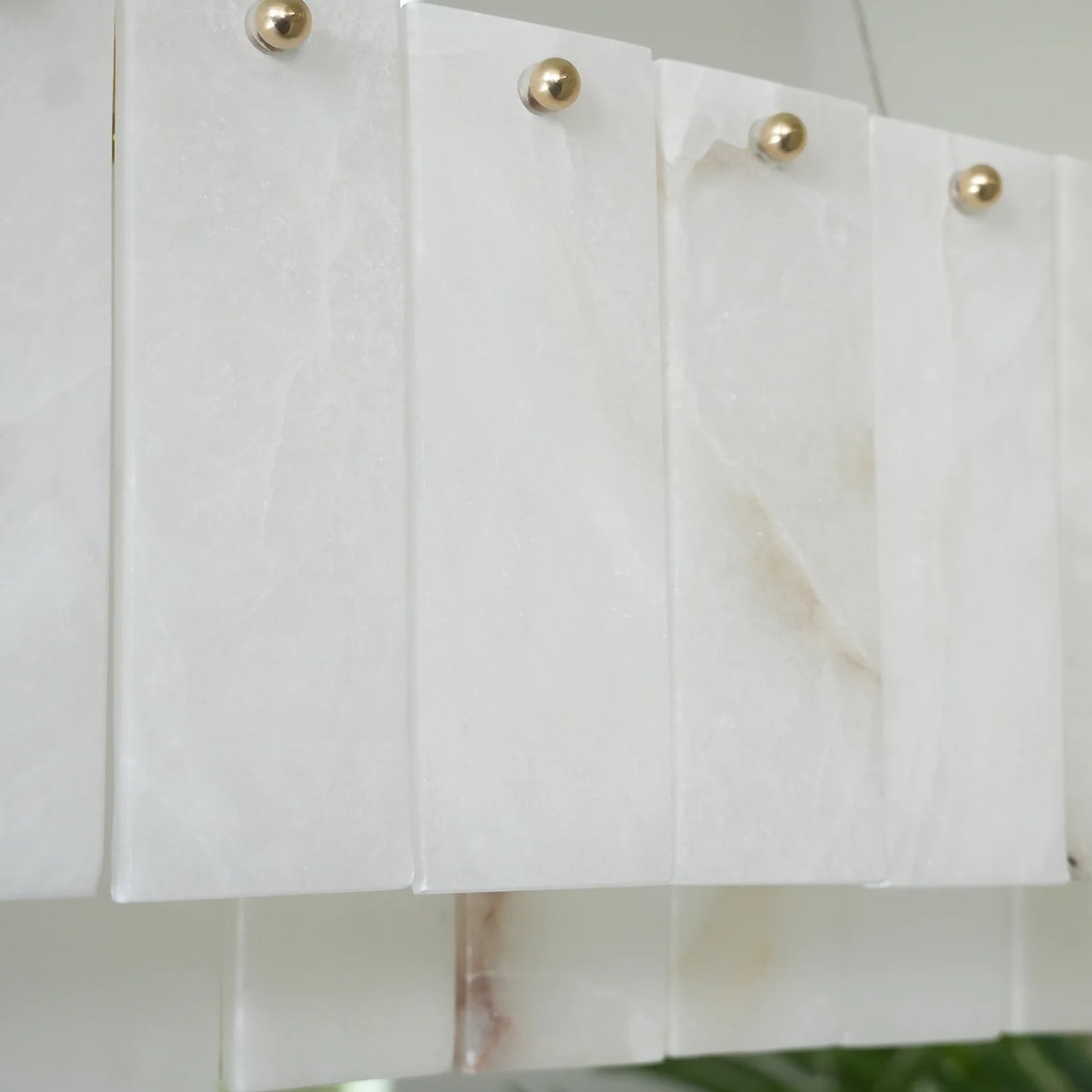 Rectangular Linear Alabaster Chandelier - Nuvé