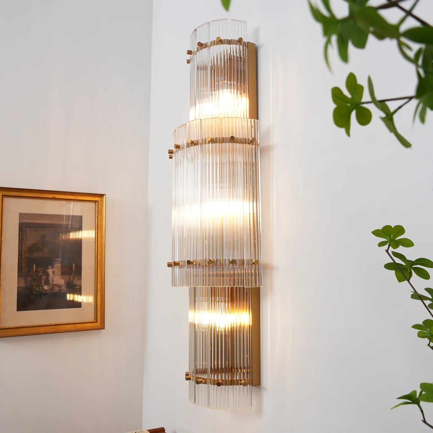 Rectangular San Marco Grand Round Wall Sconces - Nuvé