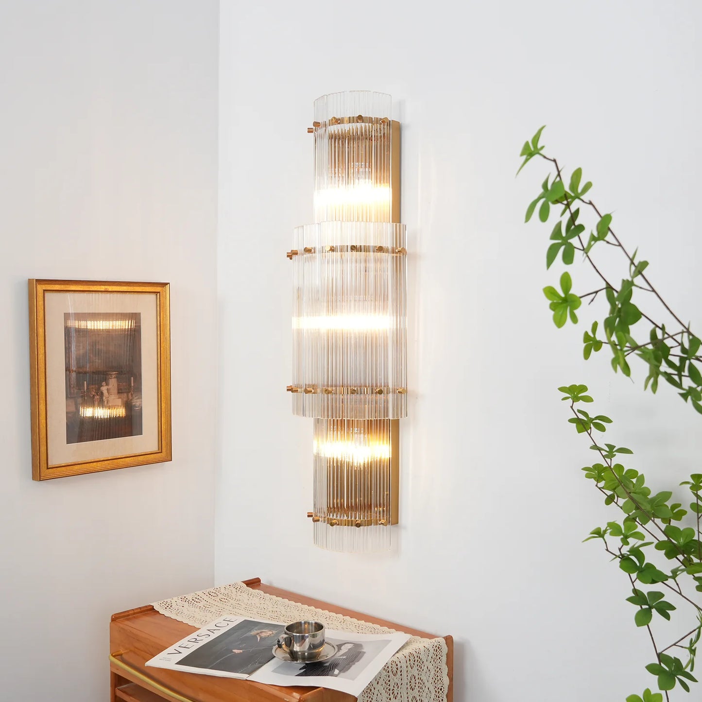 Rectangular San Marco Grand Round Wall Sconces - Nuvé