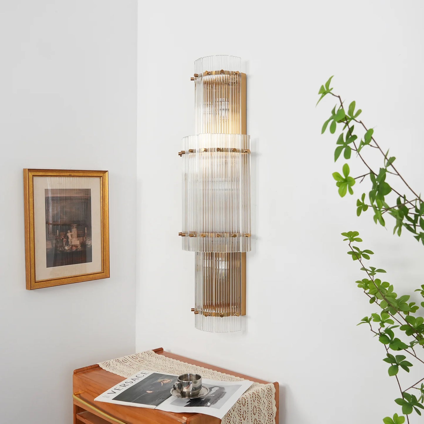 Rectangular San Marco Grand Round Wall Sconces - Nuvé