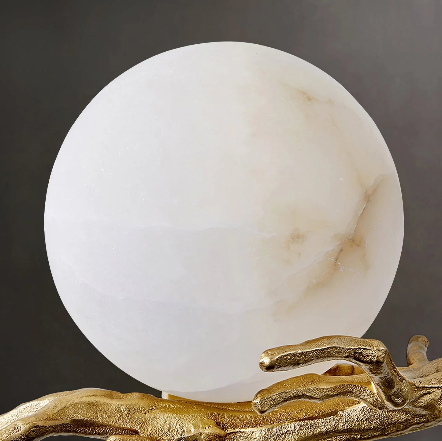 Retro Twigs Round Alabaster Wall Lamp - Nuvé