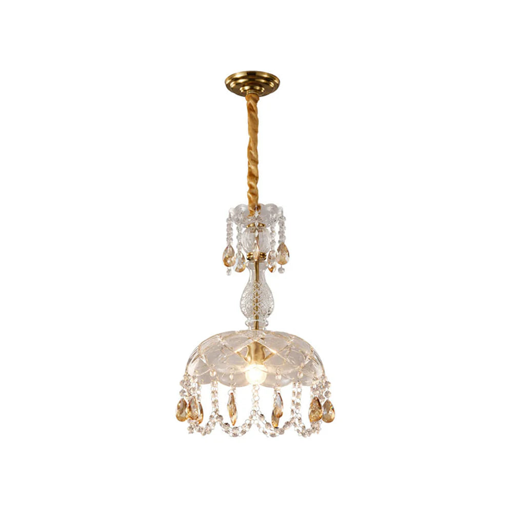 Rondelle Crystal Flower Pendant lamp - Nuvé