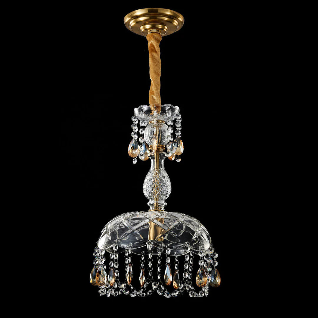 Rondelle Crystal Flower Pendant lamp - Nuvé