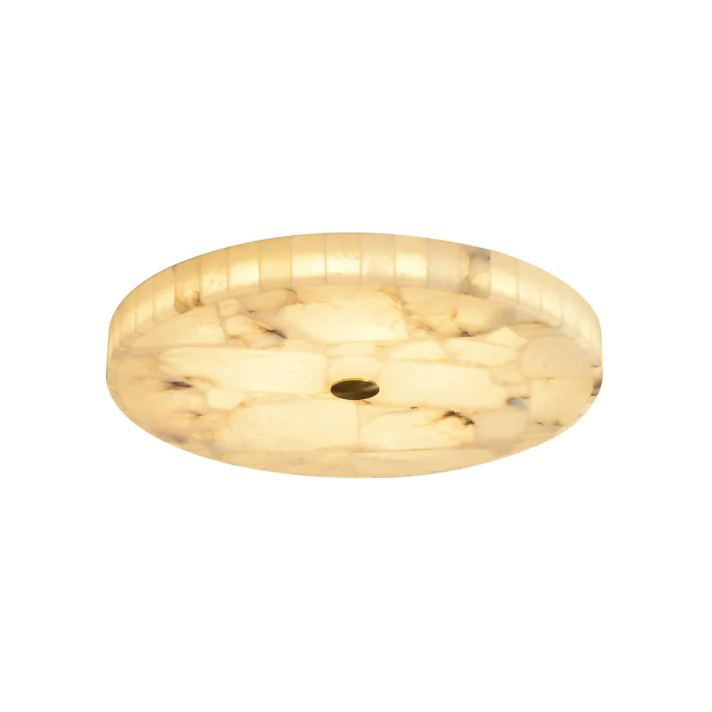 Alabaster Round Ceiling Lamp - Nuvé