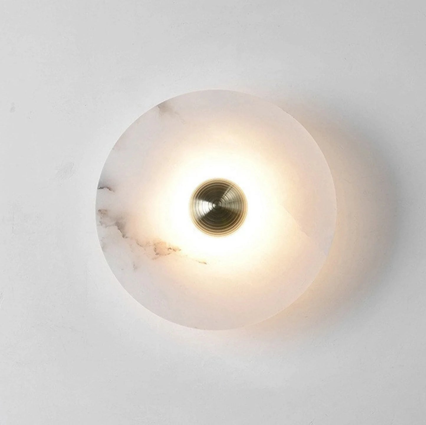 Round Alabaster Wall Lamp - Nuvé