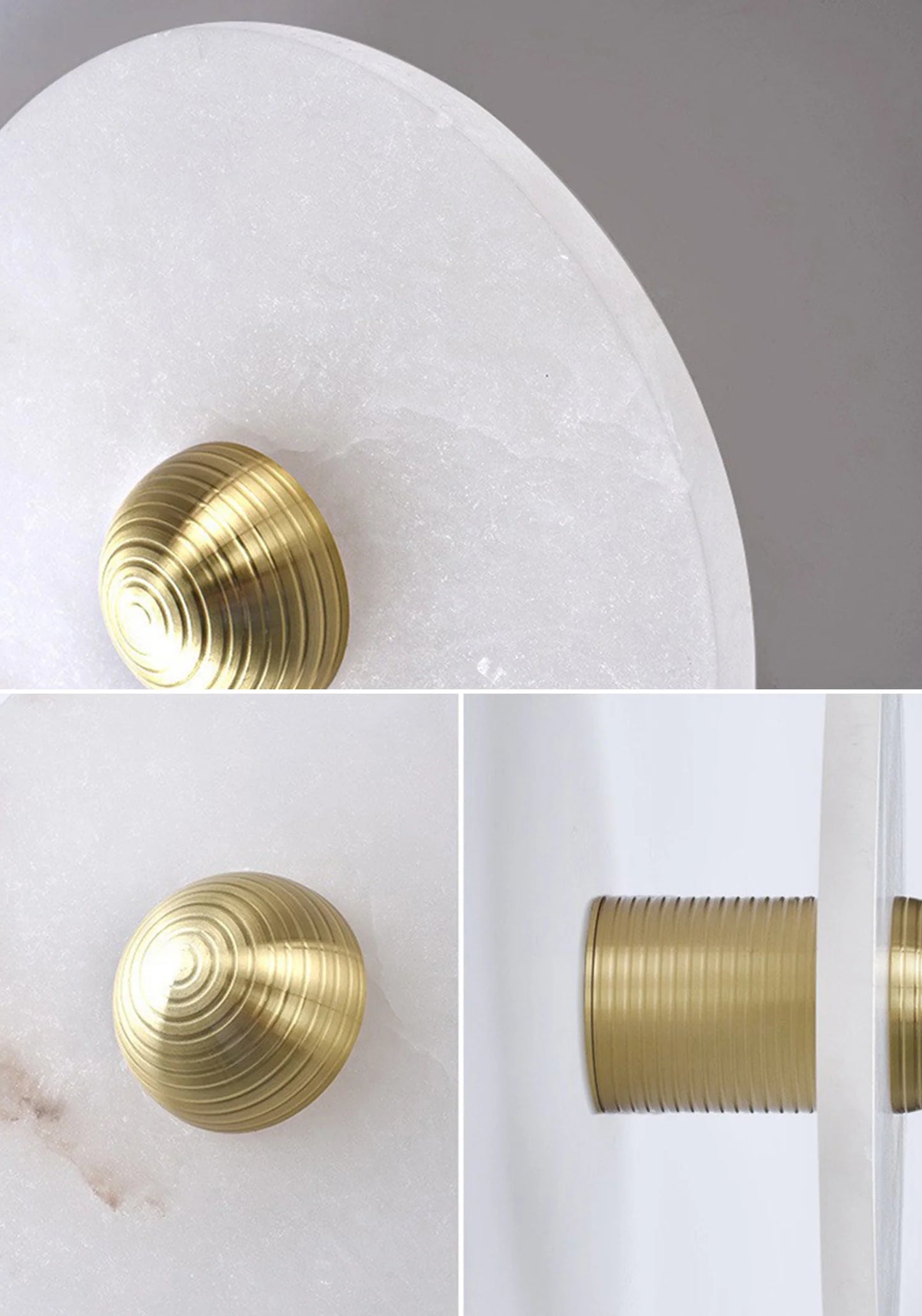 Round Alabaster Wall Lamp - Nuvé