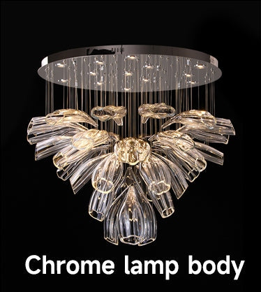 Glass Lotus Chandelier - Nuvé