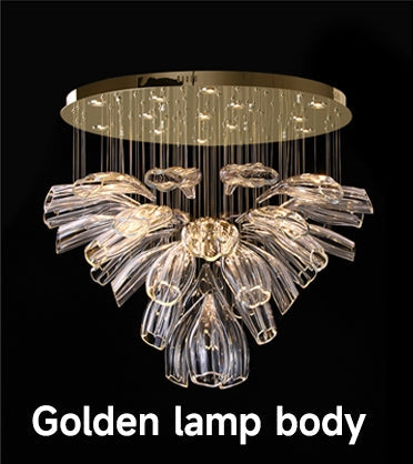 Glass Lotus Chandelier - Nuvé