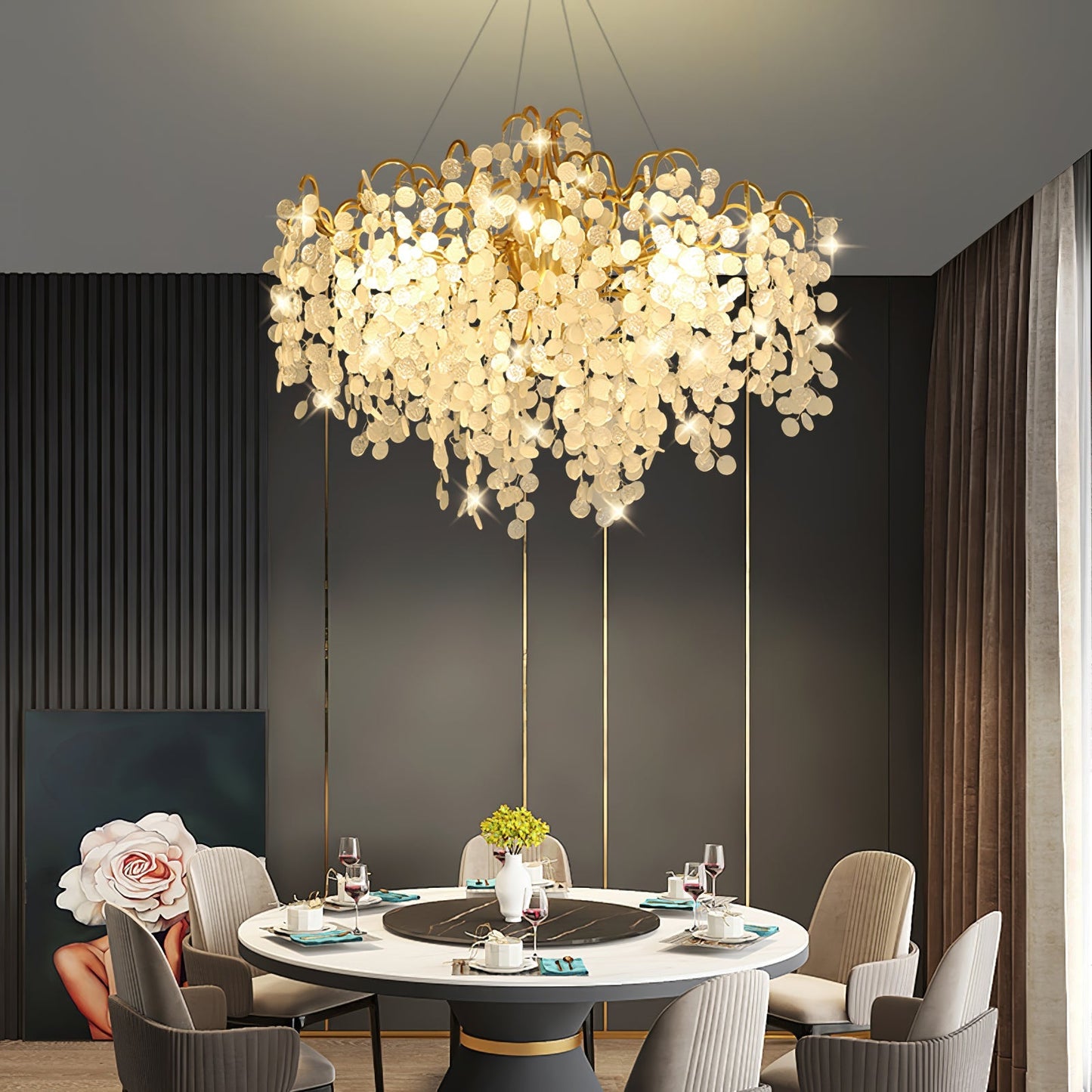Shiro Noda Round Chandelier - Nuvé
