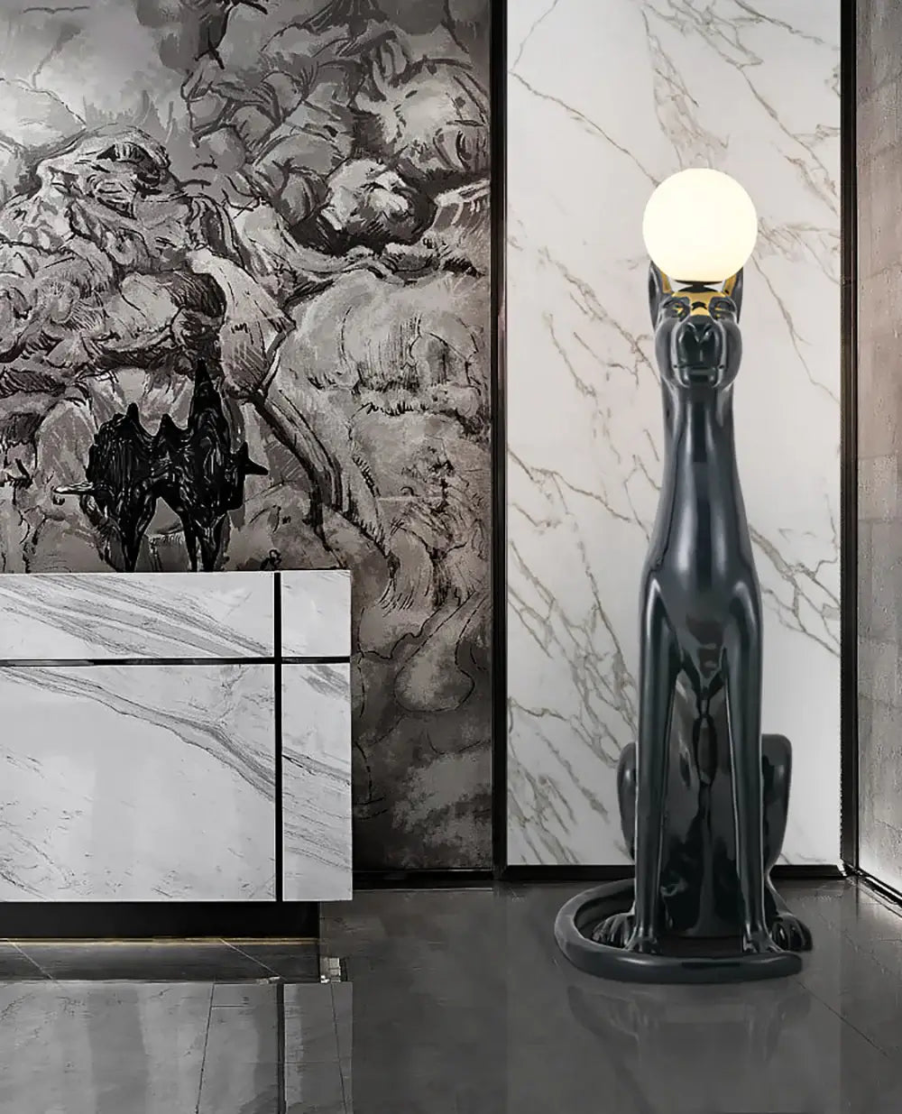 Sitting Dog Rylight Novelty Floor Lamp - Nuvé