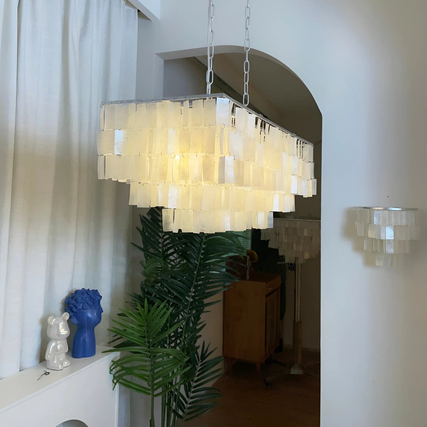 Skye Rectangular Tiered Chandelier - Nuvé