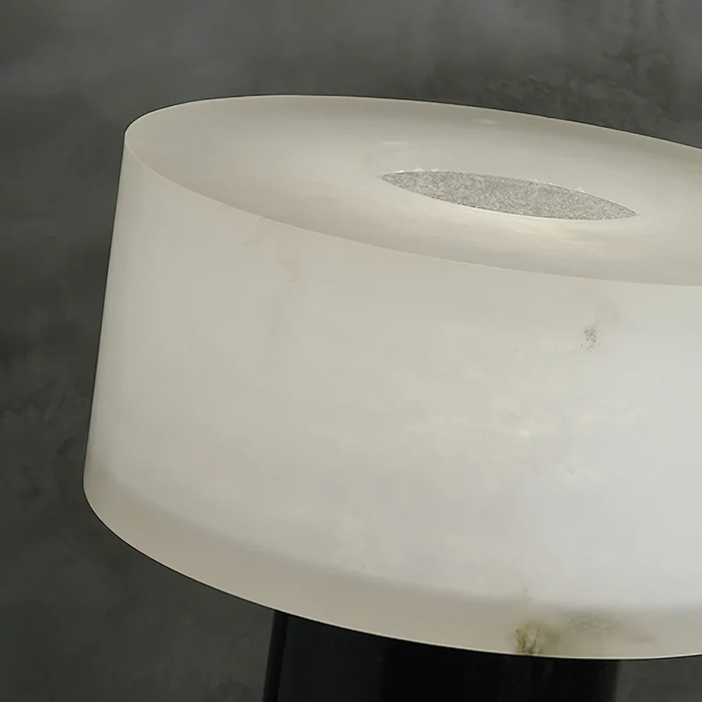 Small Solid Alabaster Table Lamp - Nuvé