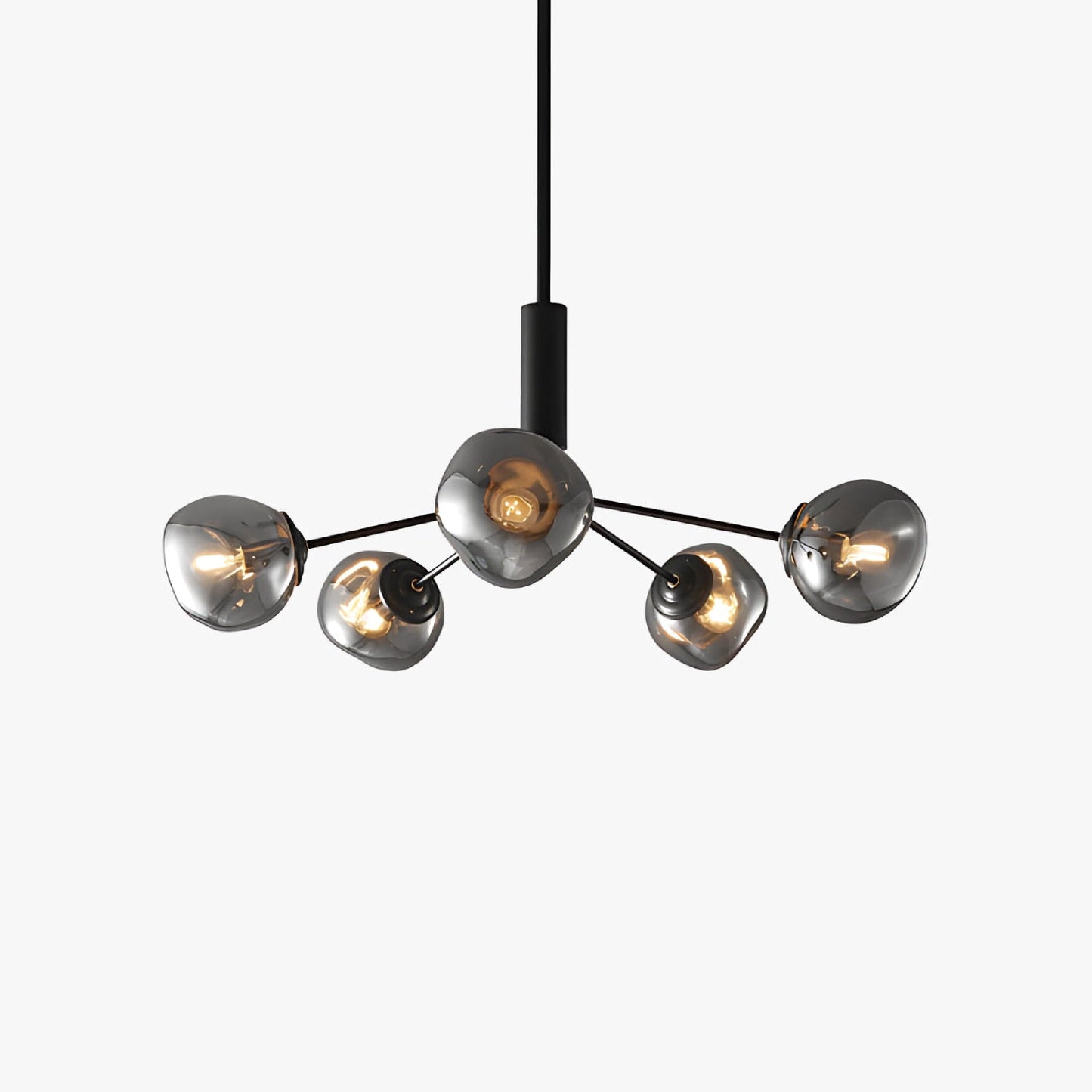 Smoked Glass Chandelier - Nuvé