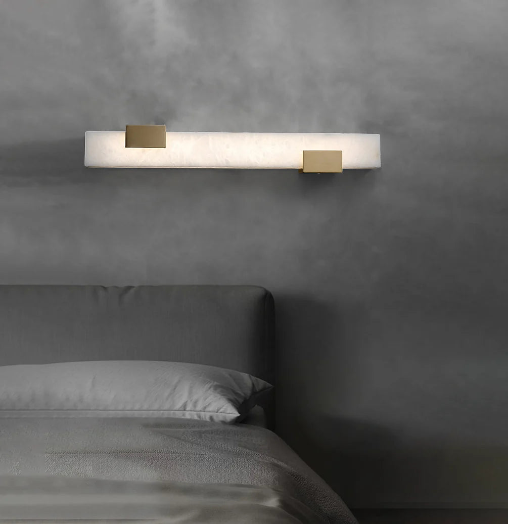 Strip Copper Alabaster Wall Lamp - Nuvé